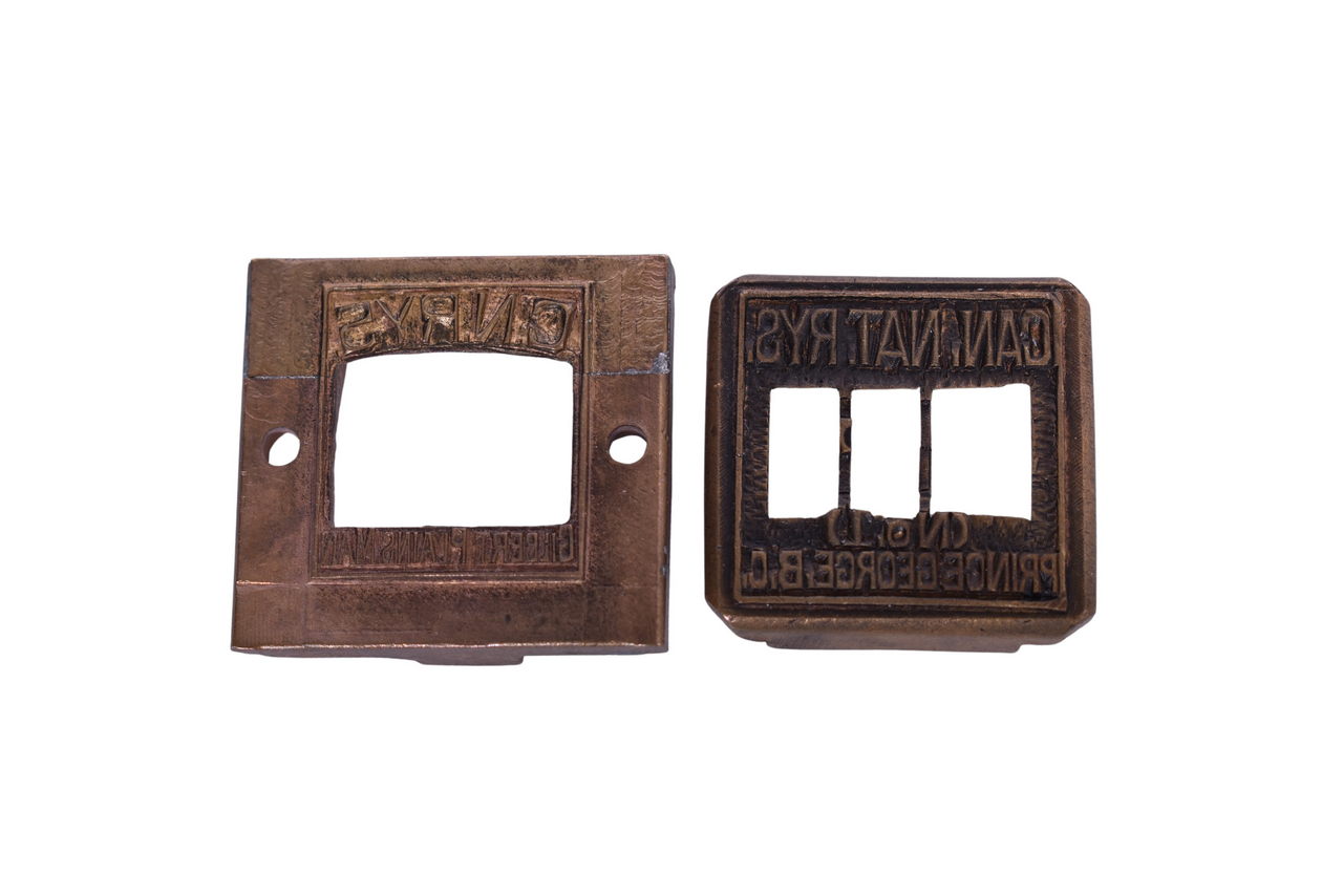 6182 - Pair of Canadian National Railway Dater Dies - Prince George, B.C. and Gilbert Plains, Man. thumbnail