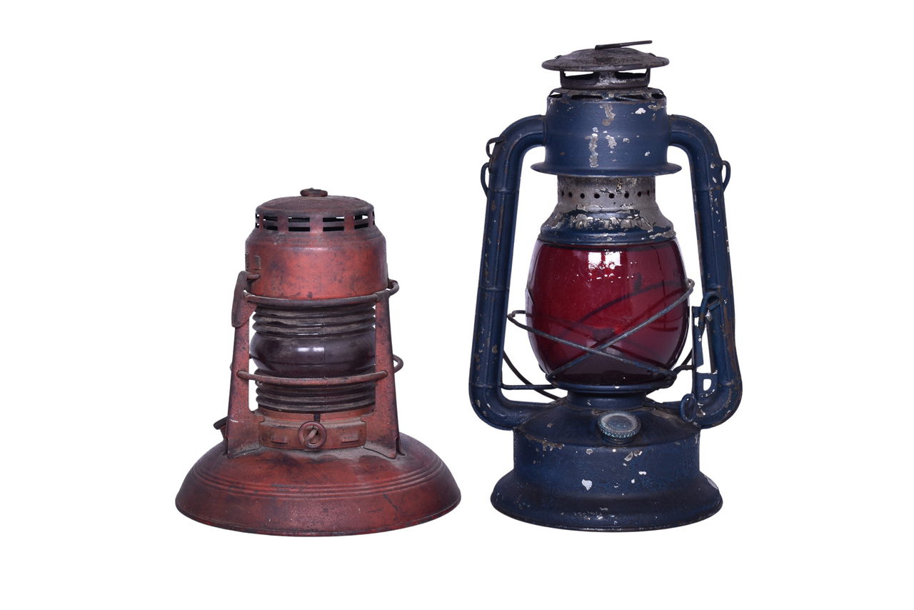 6222 - Pair of Dietz Lanterns - No 40. Traffic Guard and Junior City of Dayton thumbnail