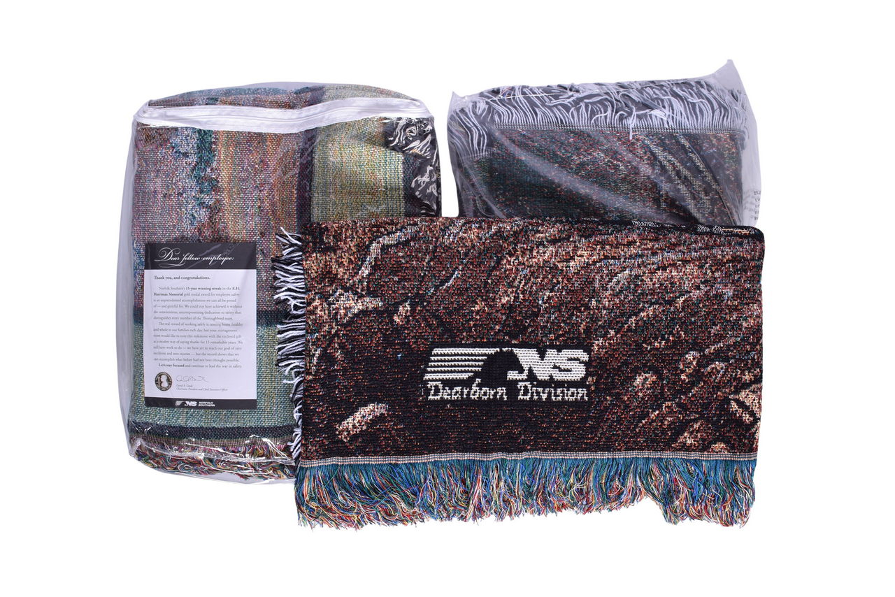 6254 - Three Norfolk Southern Railroad Employee Throw Blankets thumbnail
