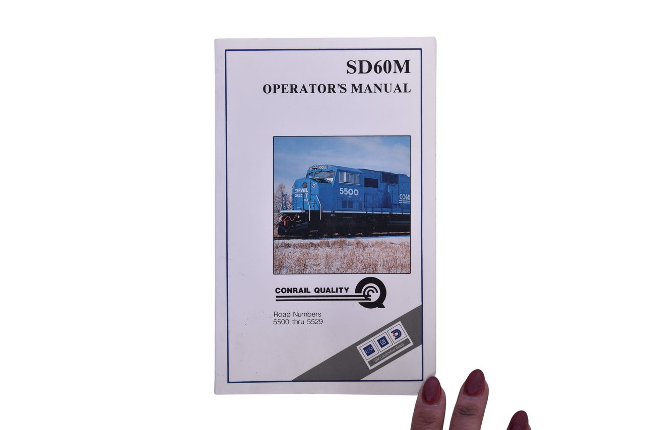 6266 - Conrail SD60M Diesel locomotive Operators Manual thumbnail