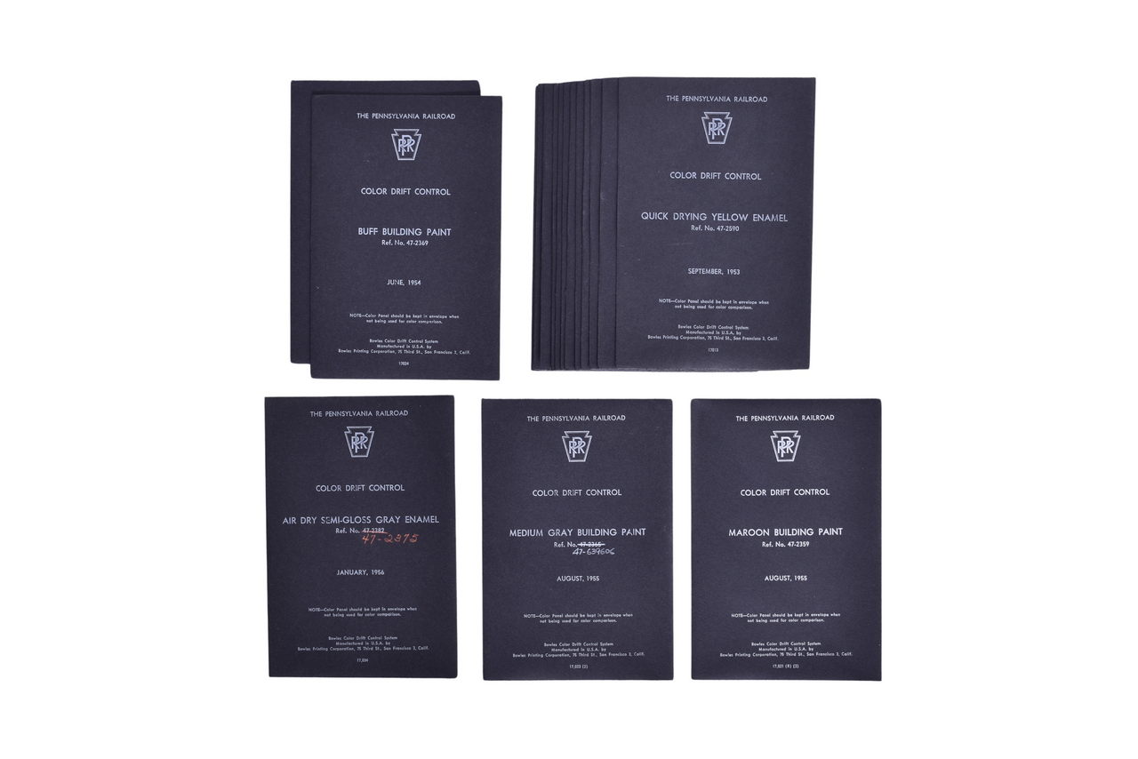 6299 - Original Pennsylvania Railroad Bowles Color Drift Control System Cards & Envelopes thumbnail