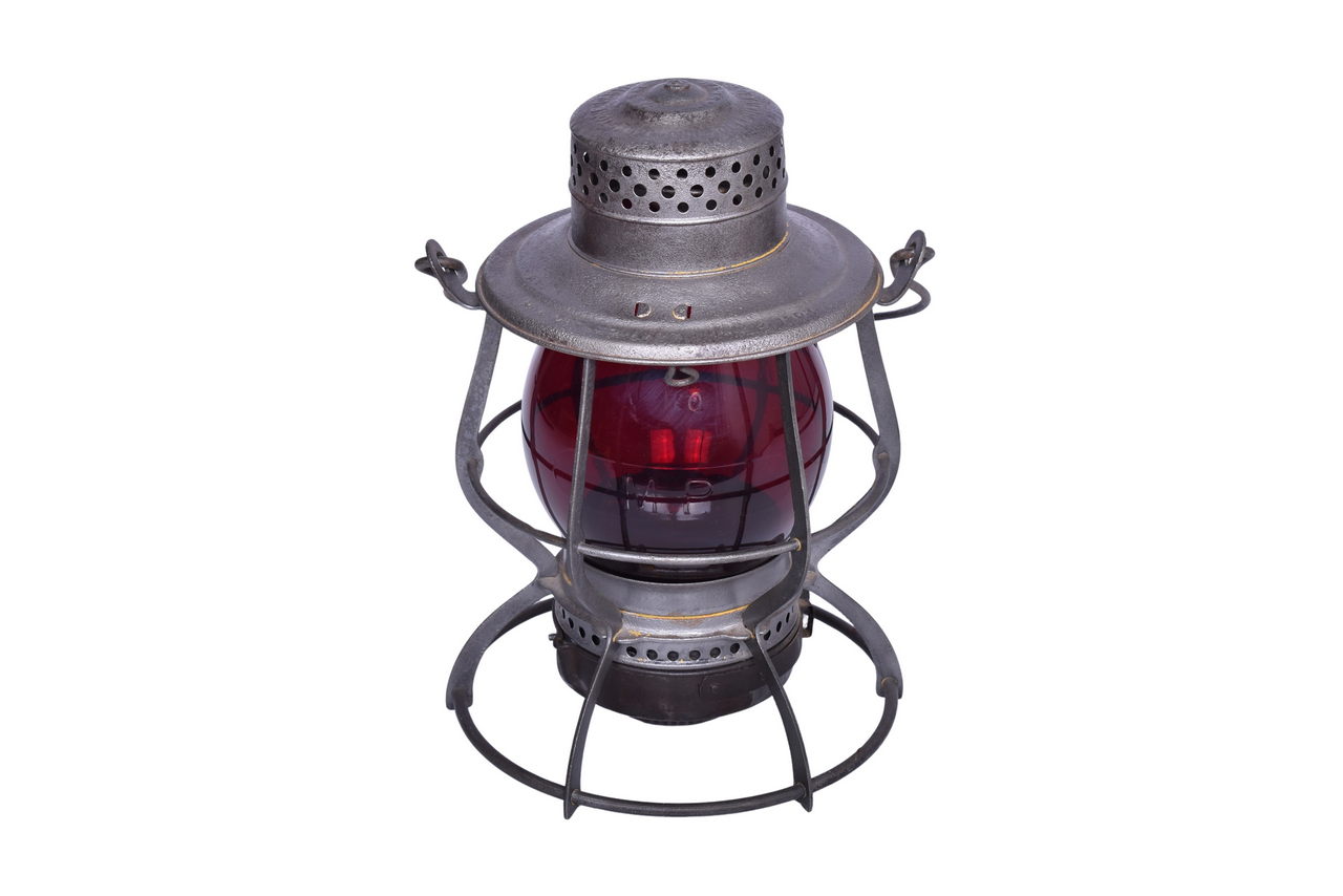 6331 - Keystone Casey Missouri Pacific Railroad Lantern w/ Cast Red MP Globe thumbnail