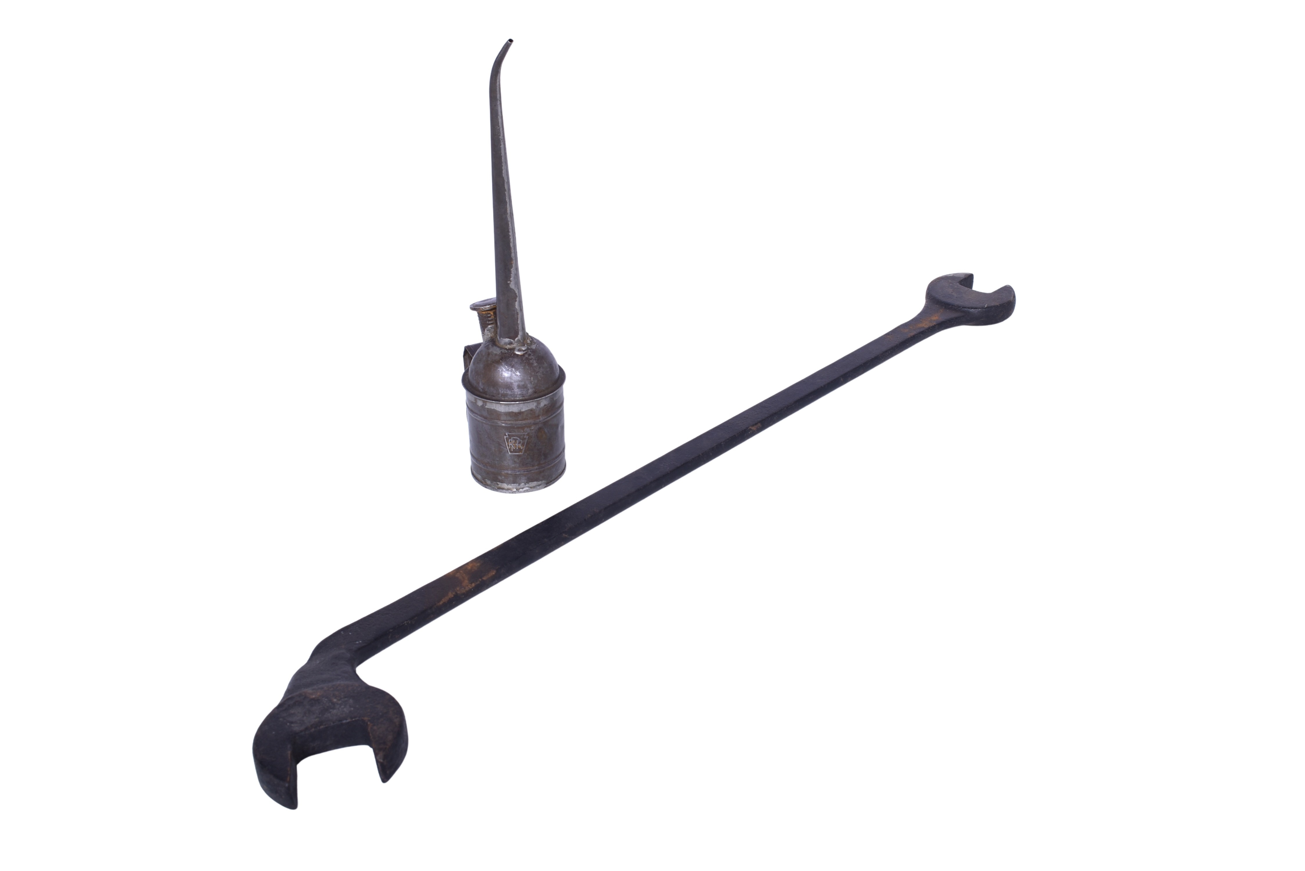 6344 - Pennsylvania Railroad Marked Oil Can and Wrench thumbnail