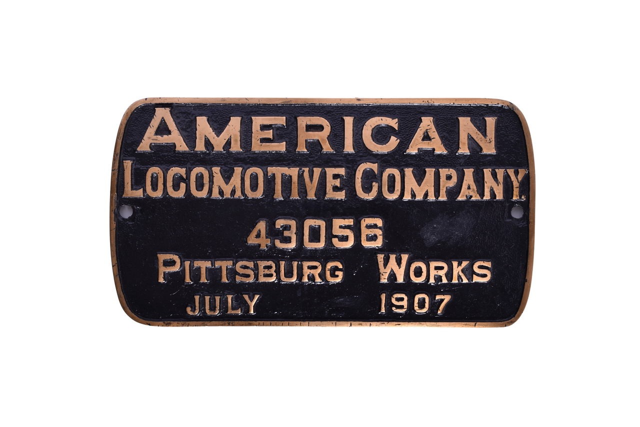 6470A - Chicago, Lake Shore & Eastern Railway #81 0-6-0 ALCO Steam Locomotive Builders Plate thumbnail