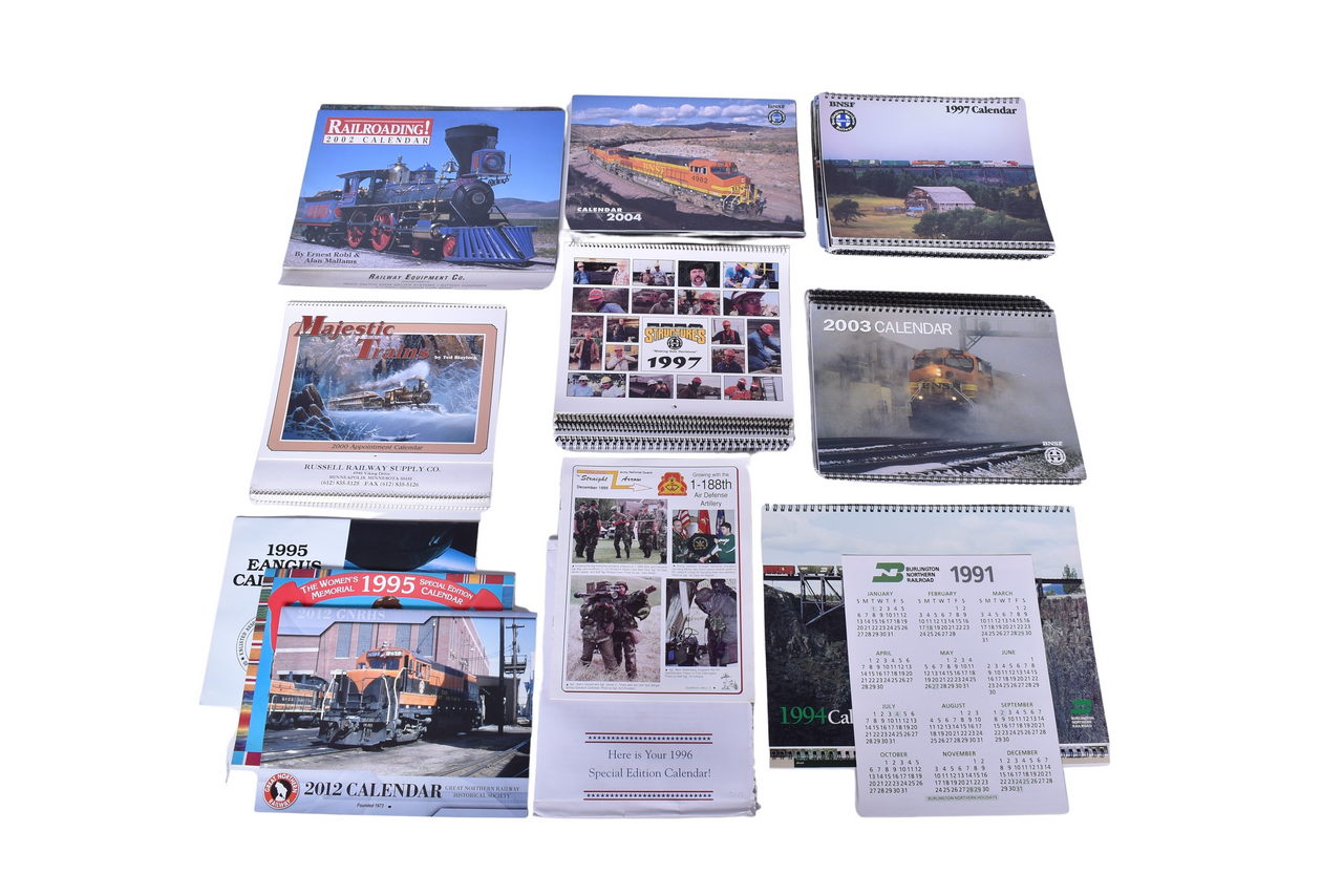 951 - Over Eighty Burlington Northern and BNSF Railroad Calendars - 1991 to 2018 thumbnail