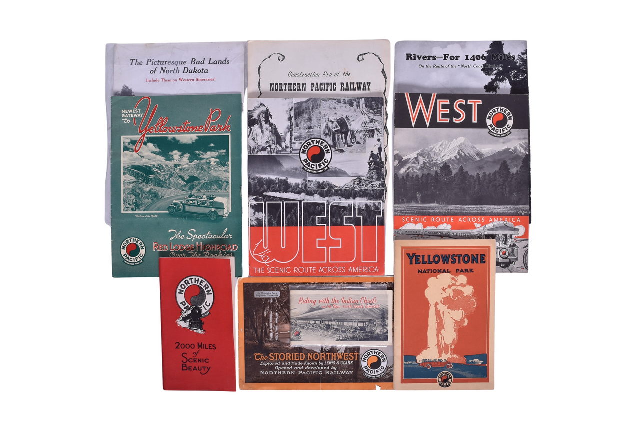 993 - Ten Northern Pacific Railroad Travel Booklets and Guides - 1916 to 1964 thumbnail