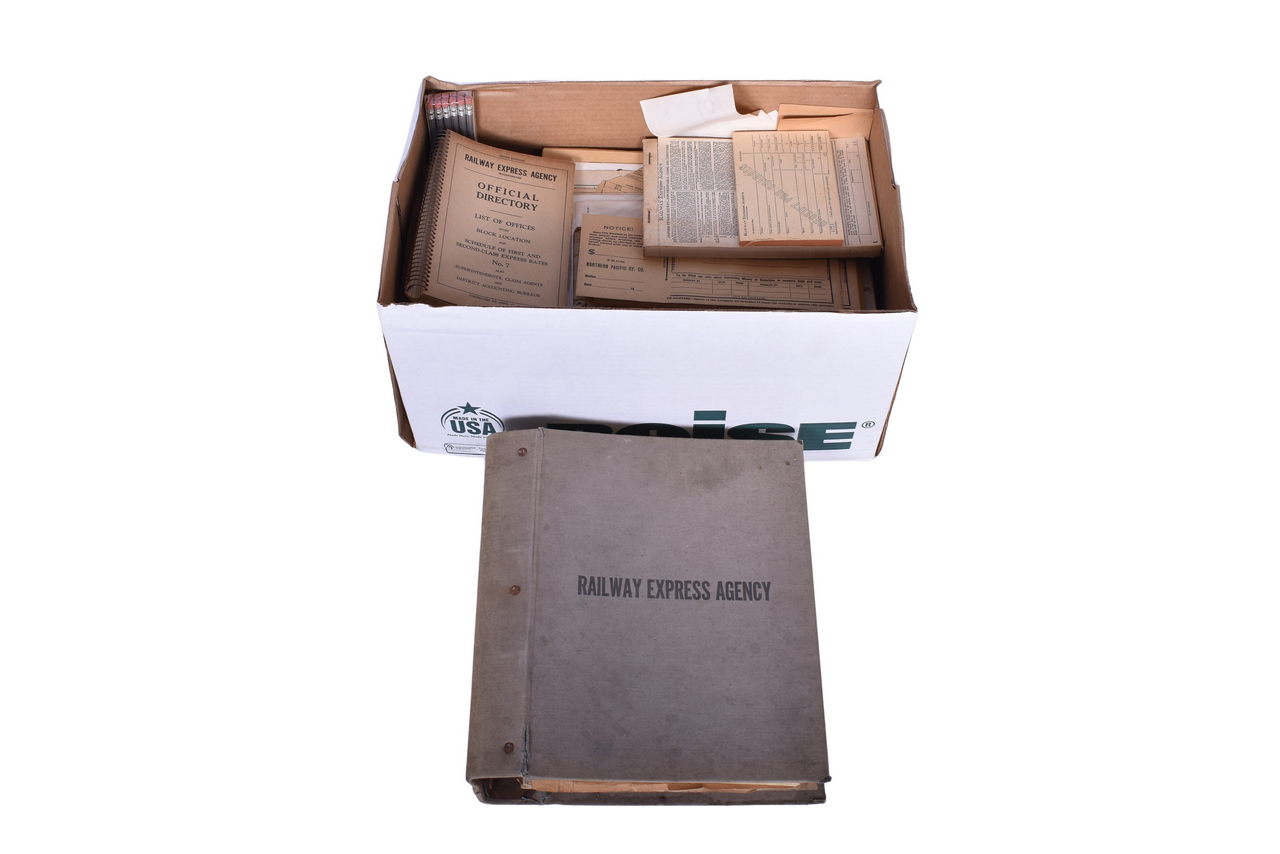 994 - Banker's Box of Railway Express Agency Paper thumbnail
