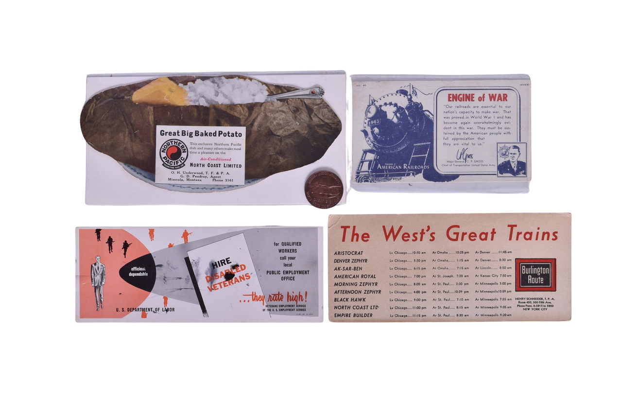 995 - Northern Pacific Railway Great Big Baked Potato Medallion Coin and Ink Blotters thumbnail