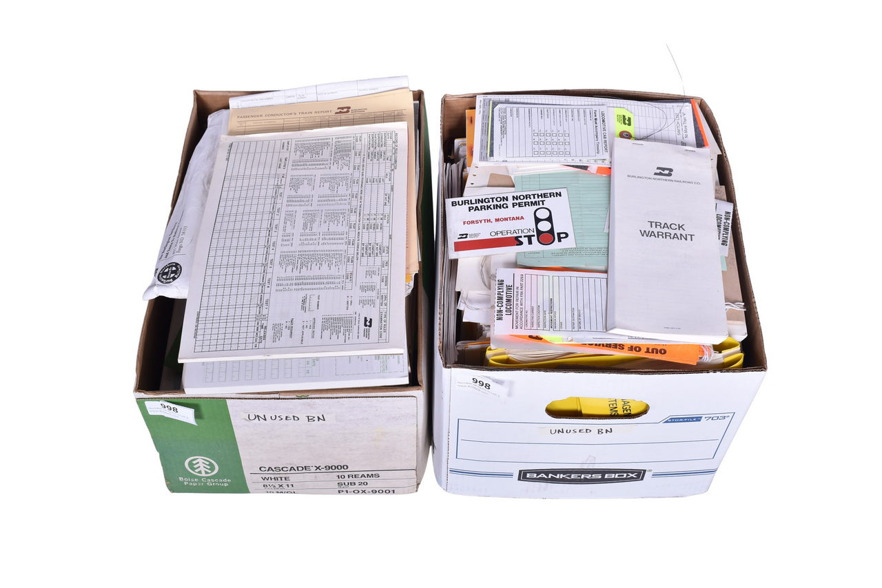 998 - 1000+ Pieces of Burlington Northern Railroad Stationary thumbnail
