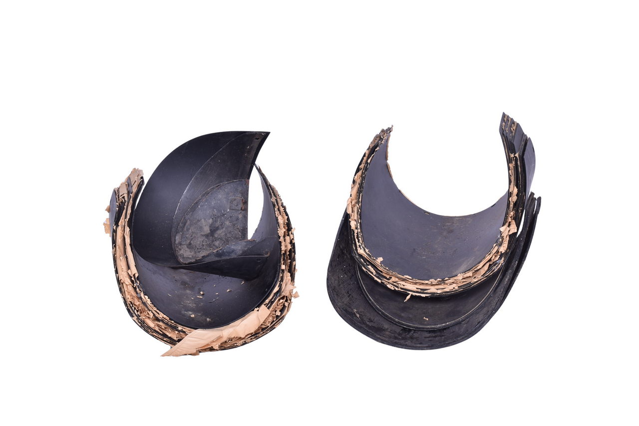 1094 - Twenty-Six Railroad Signal Hoods - Plastic and Steel thumbnail