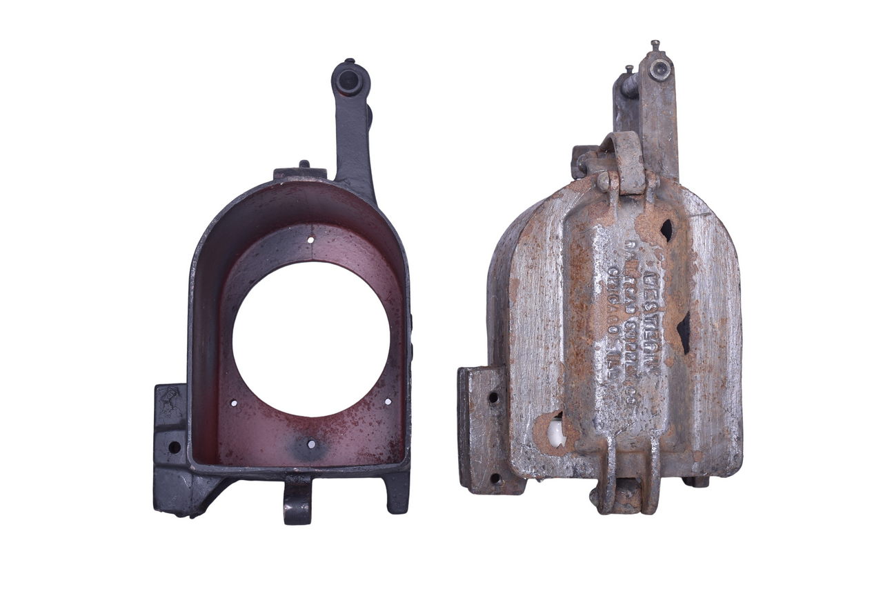 1098 - Pair of Railroad Semaphore Lamp Cases - Adlake No. 1142 & Western Railroad Supply Co. thumbnail