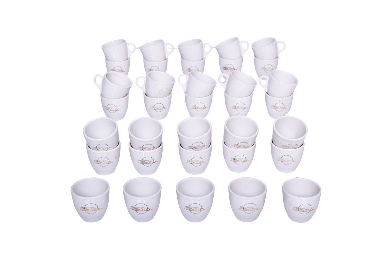 1111 - Thirty-Five Winged Streamliner Railroad China Demitasse Cups thumbnail
