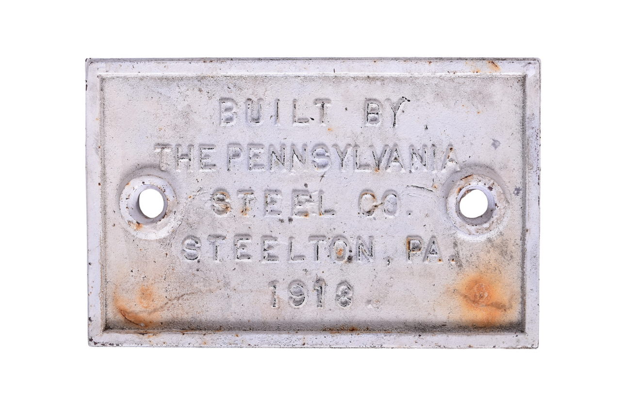 1116 - Reproduction Pennsylvania Steel Co. Cast Iron Bridge Plate thumbnail