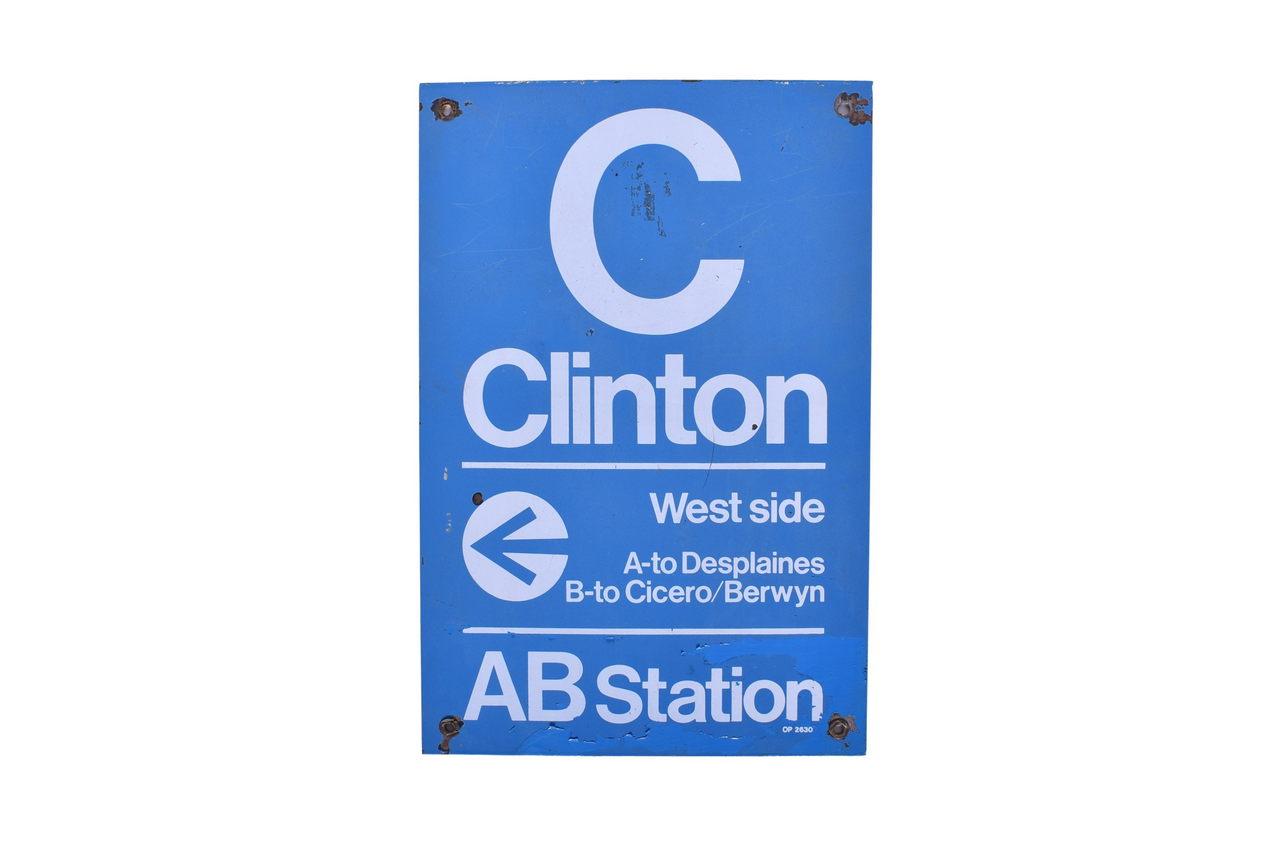 1120 - Chicago Transit Authority Porcelain Station Sign thumbnail