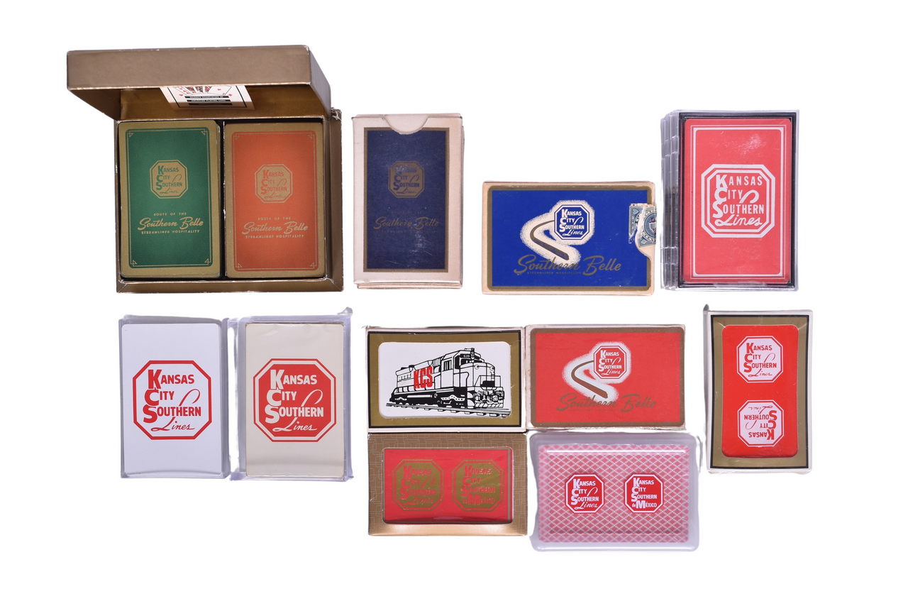 1139 - Nineteen Kansas City Southern Railroad Playing Card Decks thumbnail