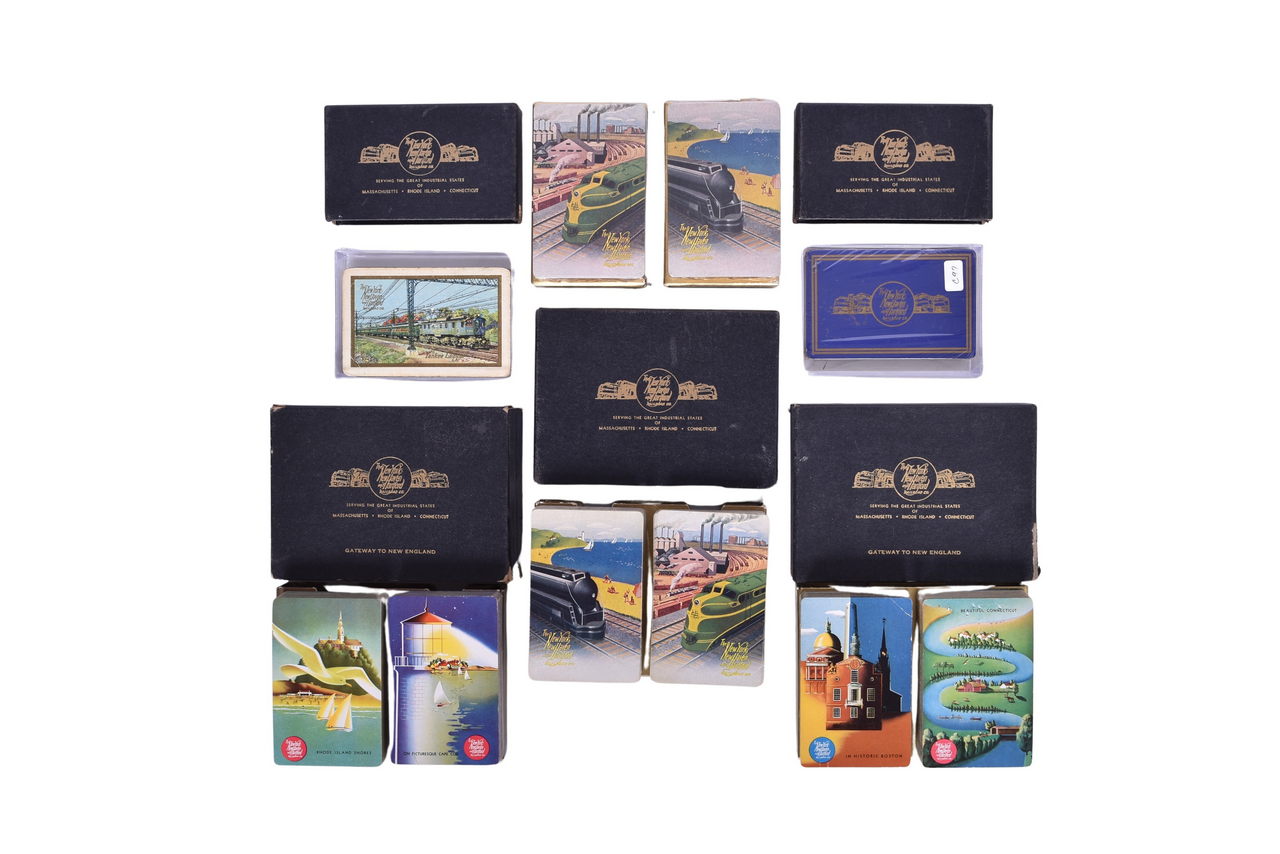 1141 - Ten New York, New Haven & Hartford Railroad Playing Card Decks thumbnail