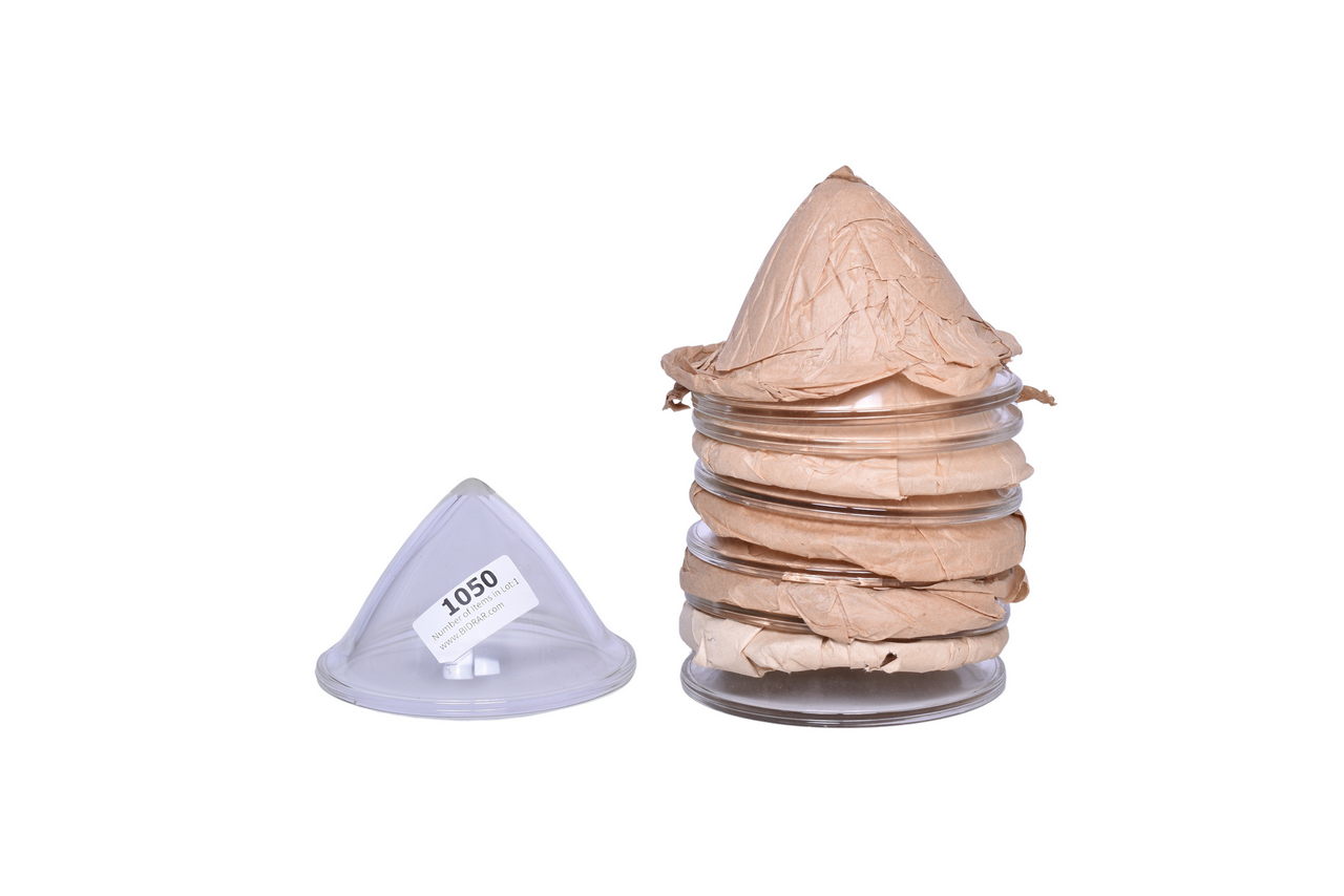 1050 - 11 New Old Stock GLASS PL / Position Light Railroad Signal Conical Lenses thumbnail