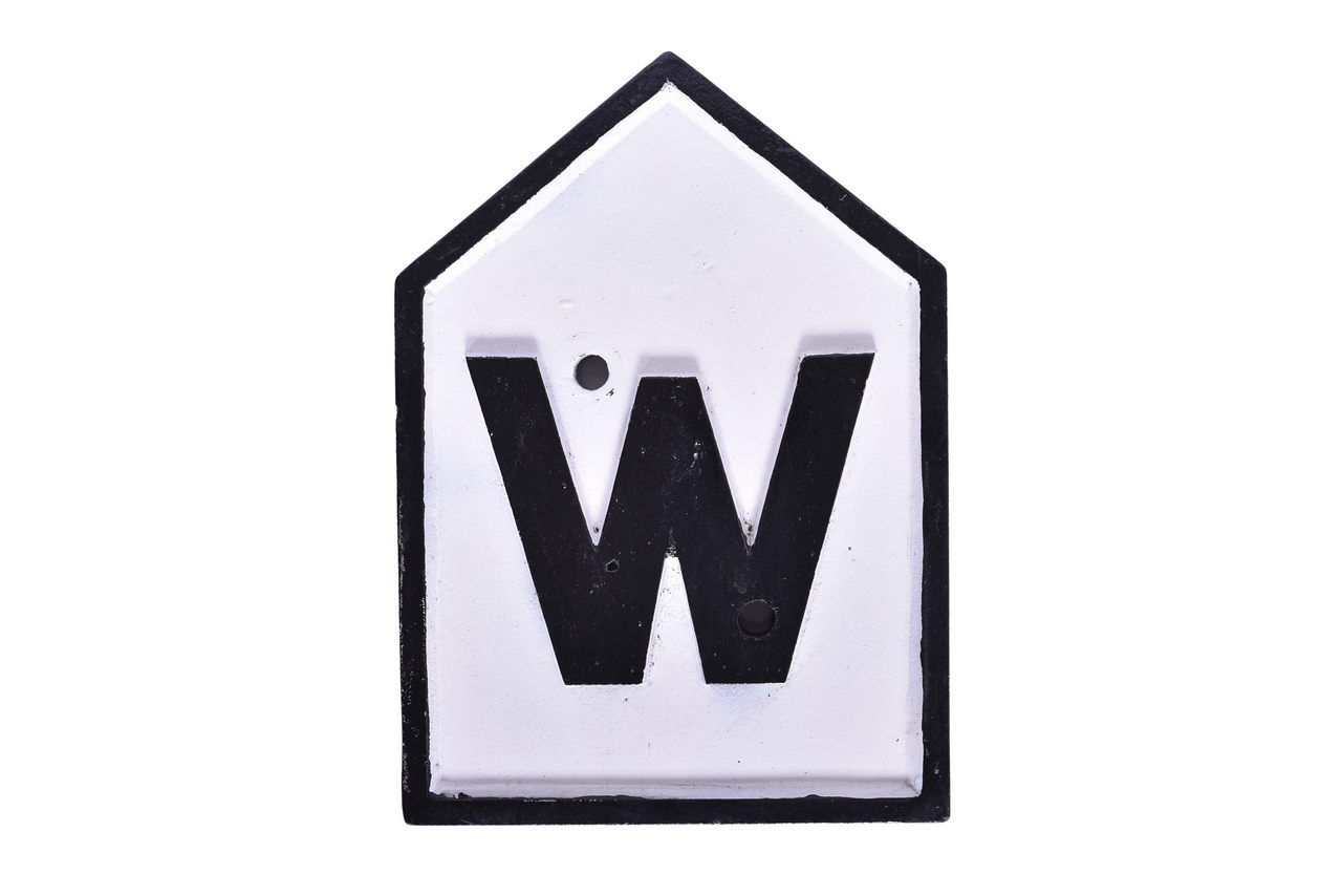 1052 - Reproduction Cast Iron Railroad Whistle Sign thumbnail