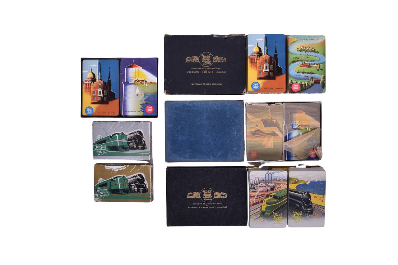 1165 - Ten New York, New Haven & Hartford Railroad Playing Card Decks thumbnail