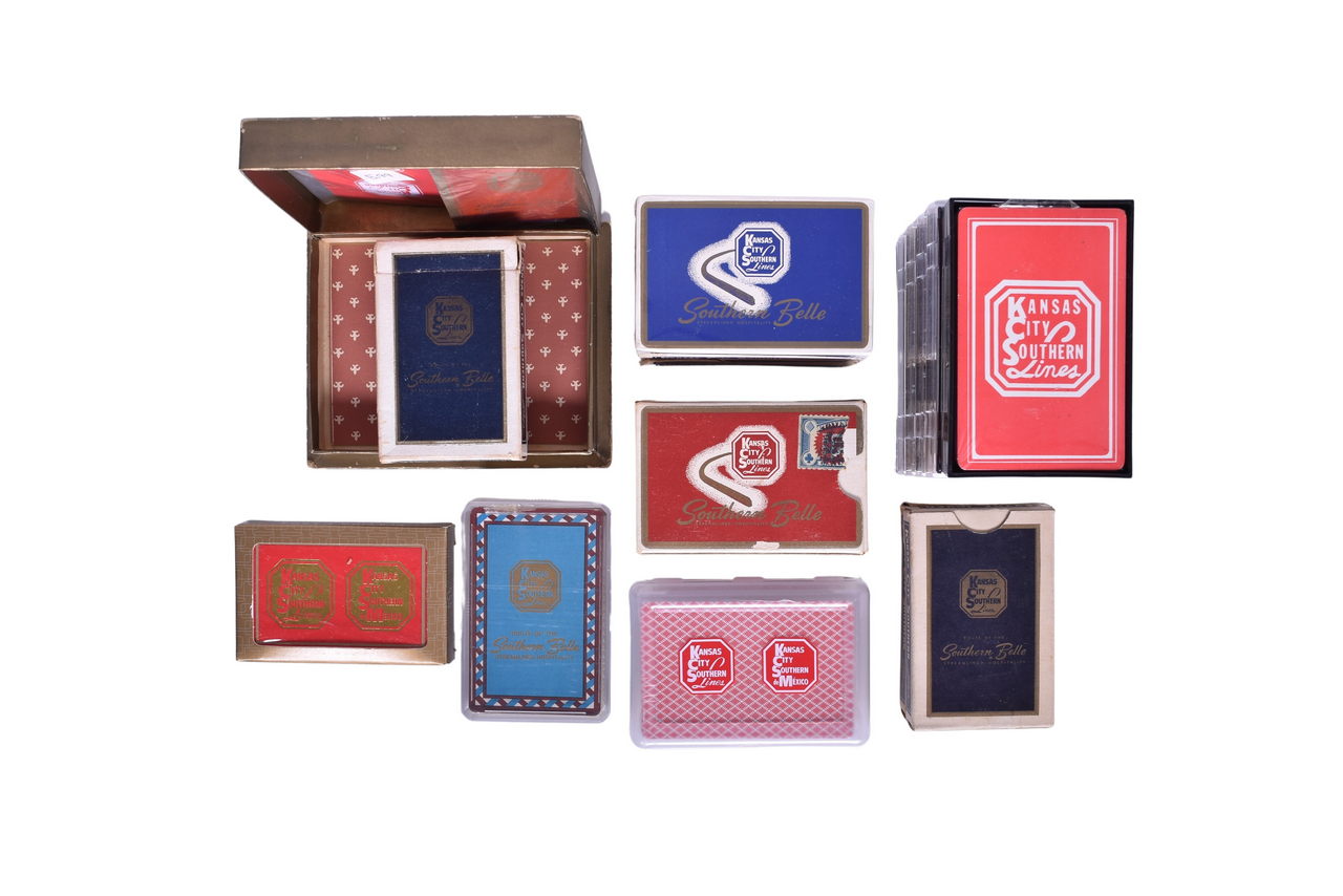 1171 - Nineteen Kansas City Southern Railroad Playing Card Decks - Southern Belle thumbnail