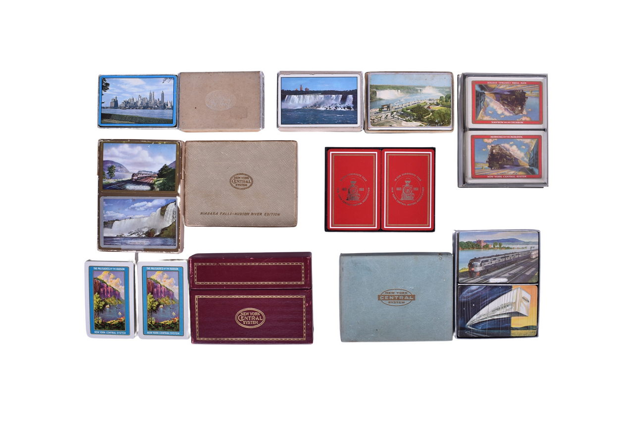 1173 - Thirteen New York Central Railroad Playing Card Decks Including New Old Stock thumbnail