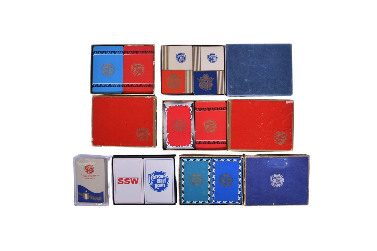 1179 - Eleven St. Louis Southwestern Railroad Cotton Belt Route Playing Card Decks thumbnail