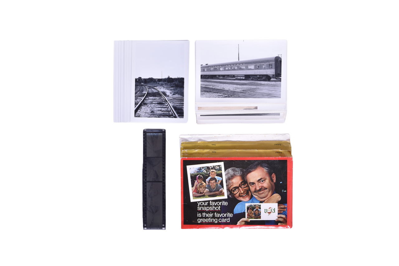 1200 - 270+ Black and White Railroad Photographs - Passenger and Locomotive Equipment - Union Pacific, Southern Pacific, Algoma Central, Milwaukee Road, early Amtrak thumbnail