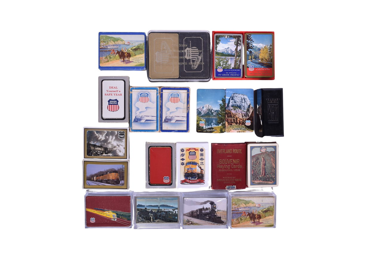 1209 - Nineteen Union Pacific Railroad Playing Card Decks thumbnail