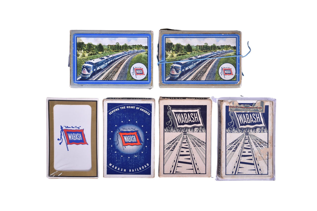 1239 - Six Wabash Railroad Playing Card Decks thumbnail