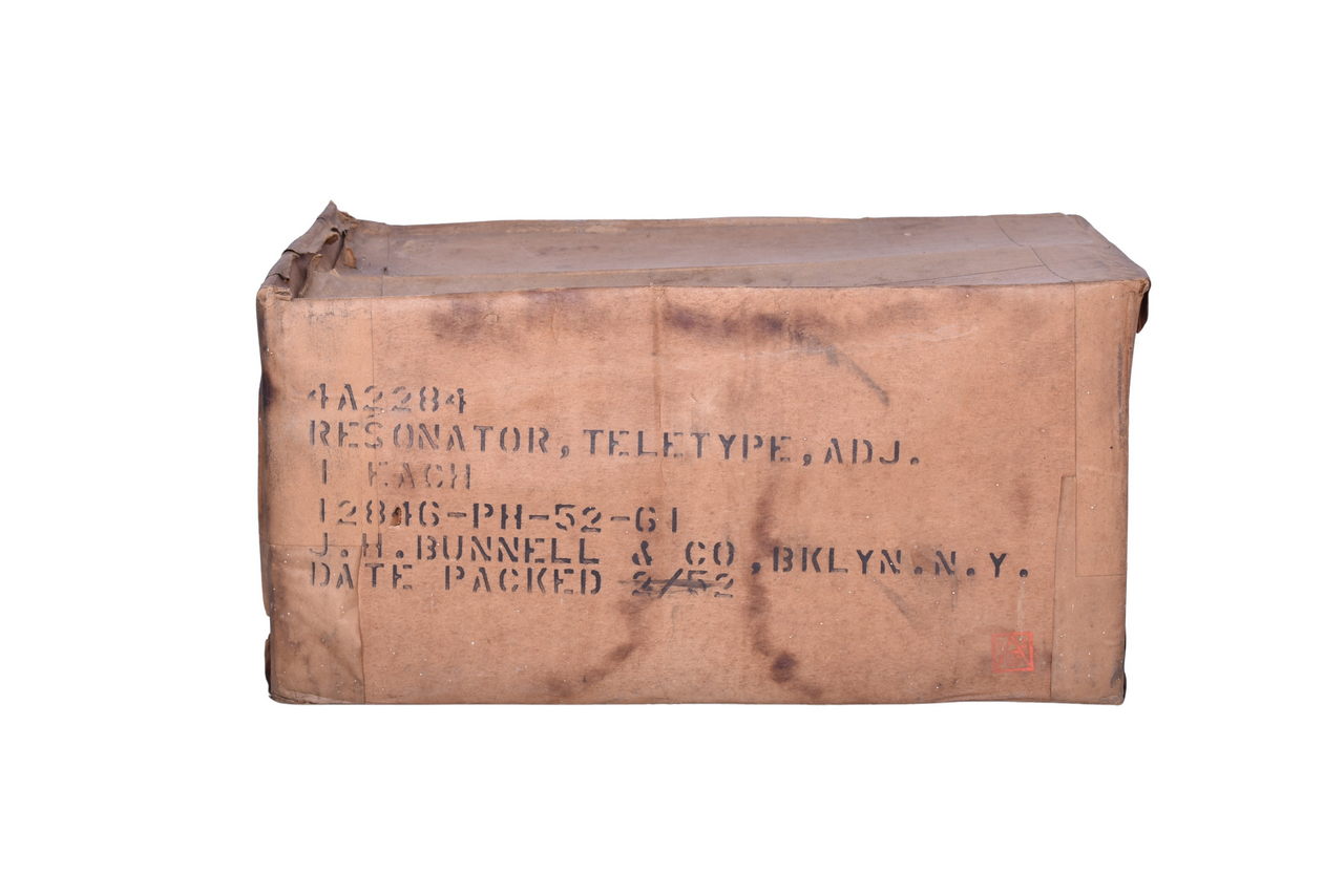 1264 - Unopened New Old Stock J.H. Bunnell Telegraph Desk Mount thumbnail