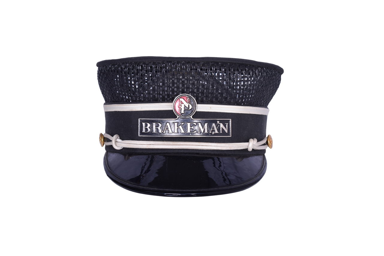 1299 - Northern Pacific Railroad Brakeman Cap w/ Burlington Northern Buttons thumbnail