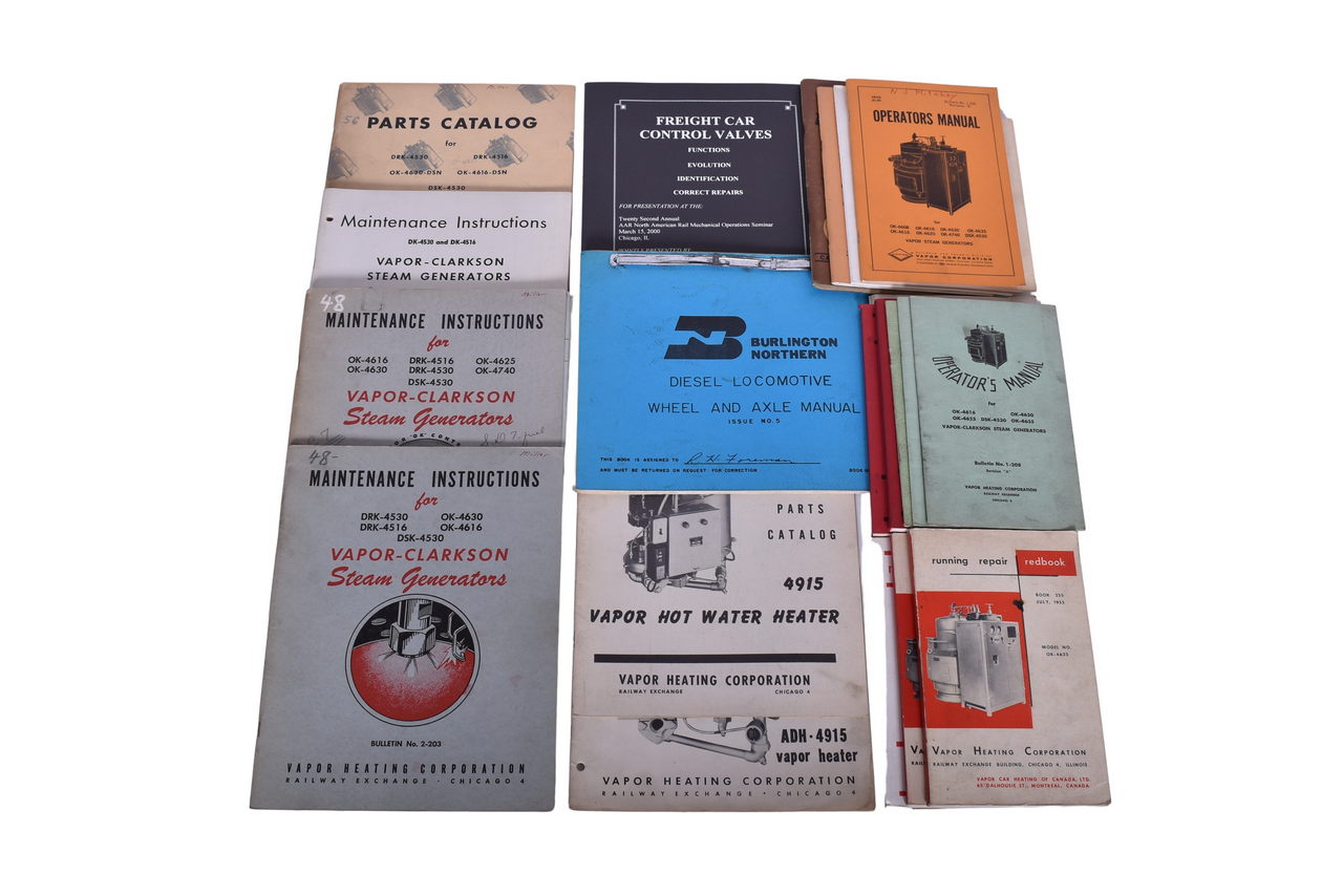 1306 - Approx. 20 Pieces of Locomotive and Steam Generator Booklets thumbnail