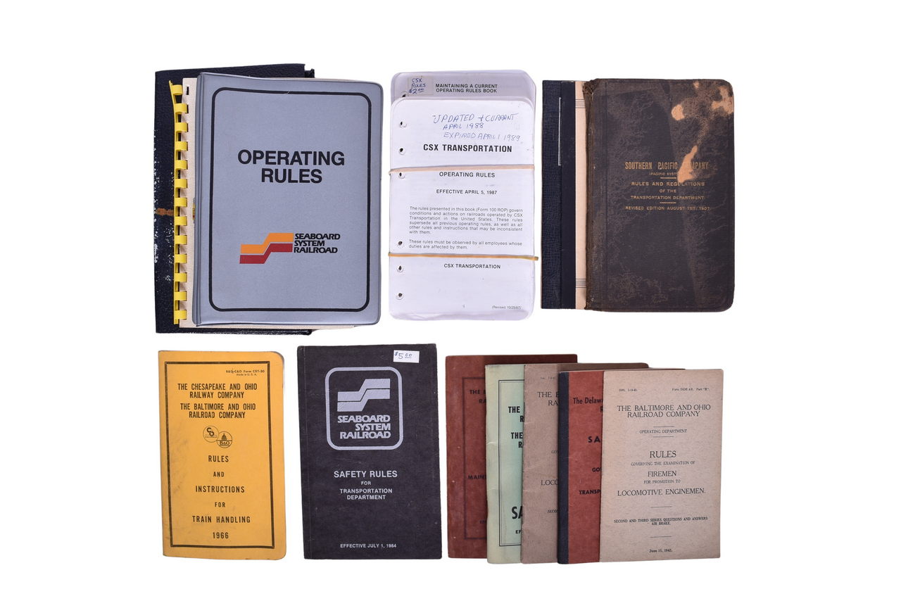 1310 - Safety Rules Booklets for Railroad - Union Pacific, Seaboard, Baltimore & Ohio, Pullman thumbnail