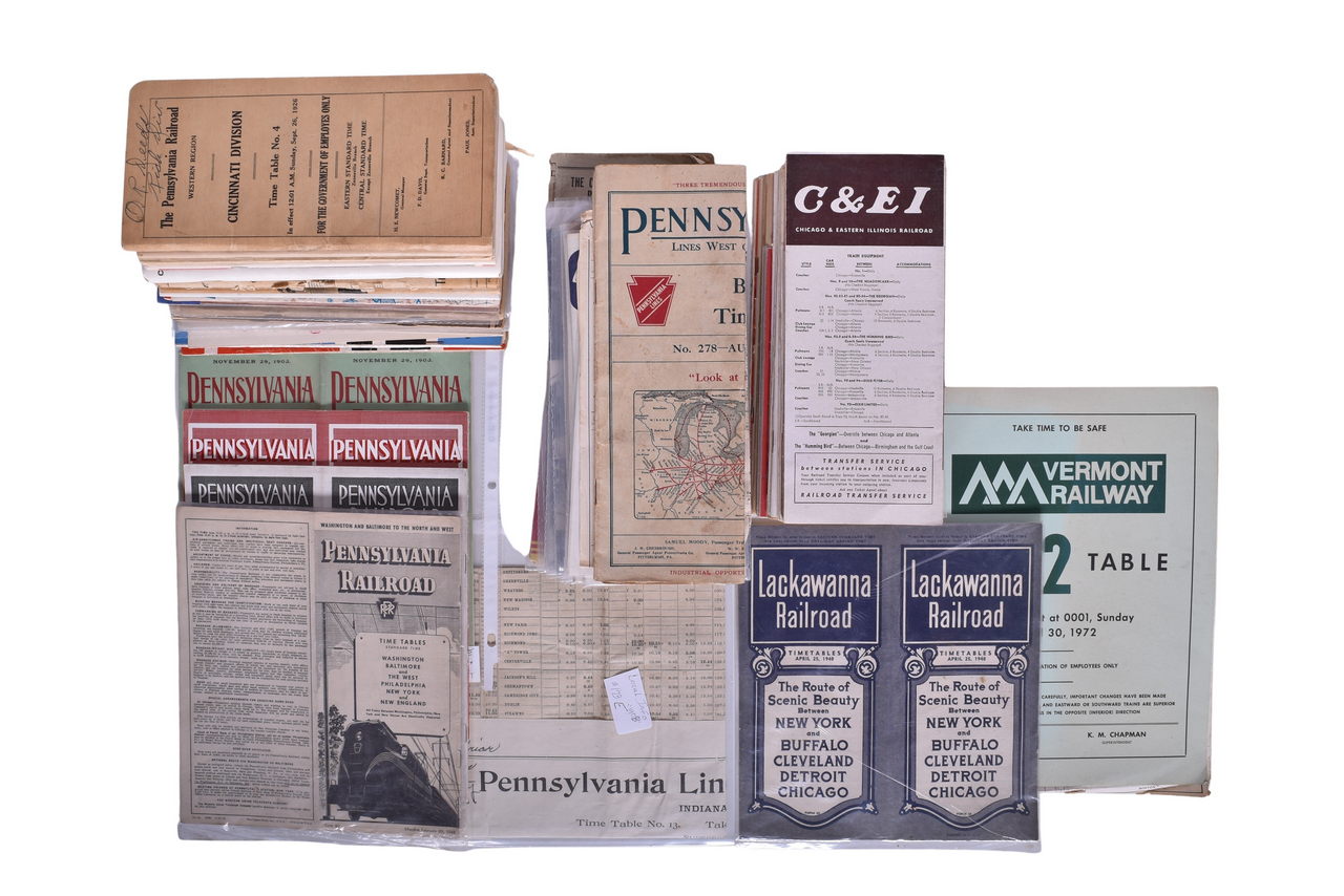 1316 - 80+ Northeast and Midwest Railroad Public and Employee Timetables thumbnail