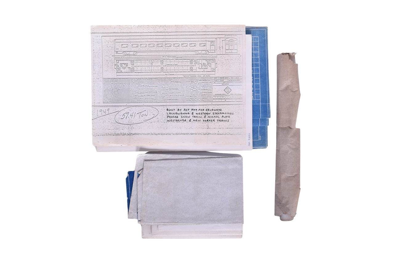 1328 - Railroad Locomotive, Passenger Car, and Track Blueprints - Northern Pacific, Union Pacific thumbnail