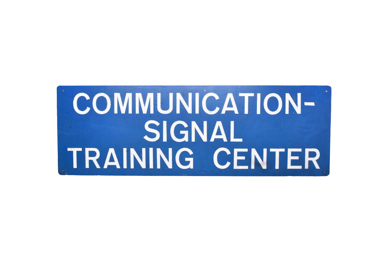 1366 - Conrail Communication - Signal Training Center Aluminum Sign thumbnail
