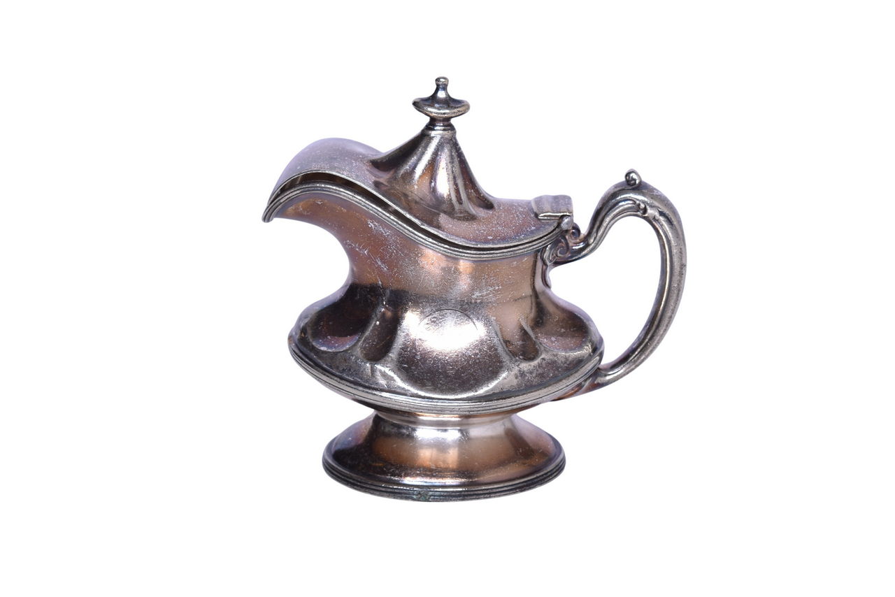 1397 - Reed & Barton Northern Pacific Railroad Silver Creamer 7 Oz thumbnail