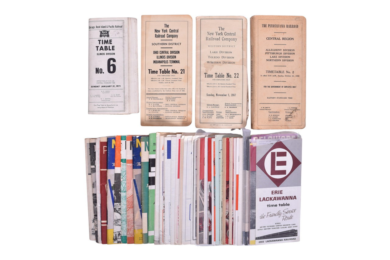 1410 - Nearly 50 Northeastern Railroad Public and Employee Timetables - 1926 to 1972 thumbnail