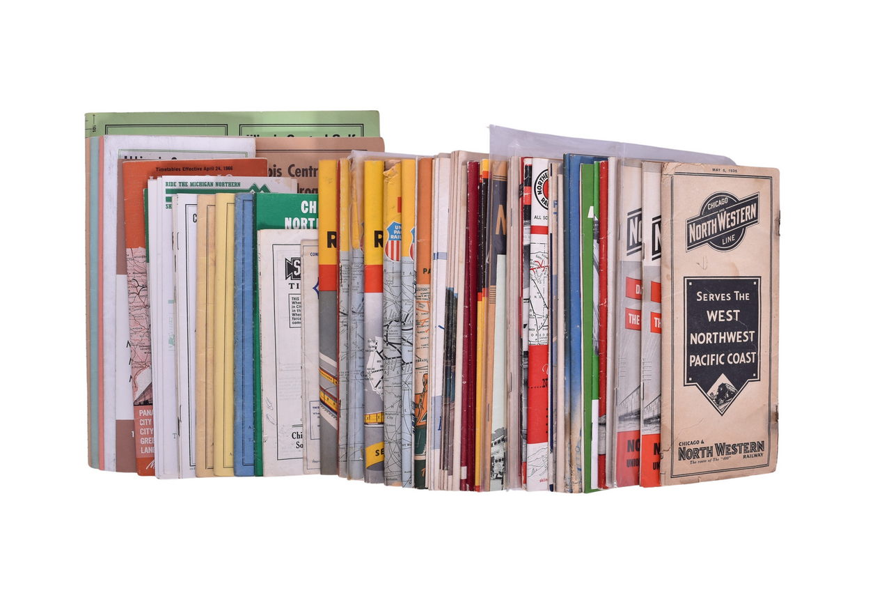 1418 - 70+ Midwest and Northwest Railroad Public and Employee Timetables - 1935 to 1983 thumbnail