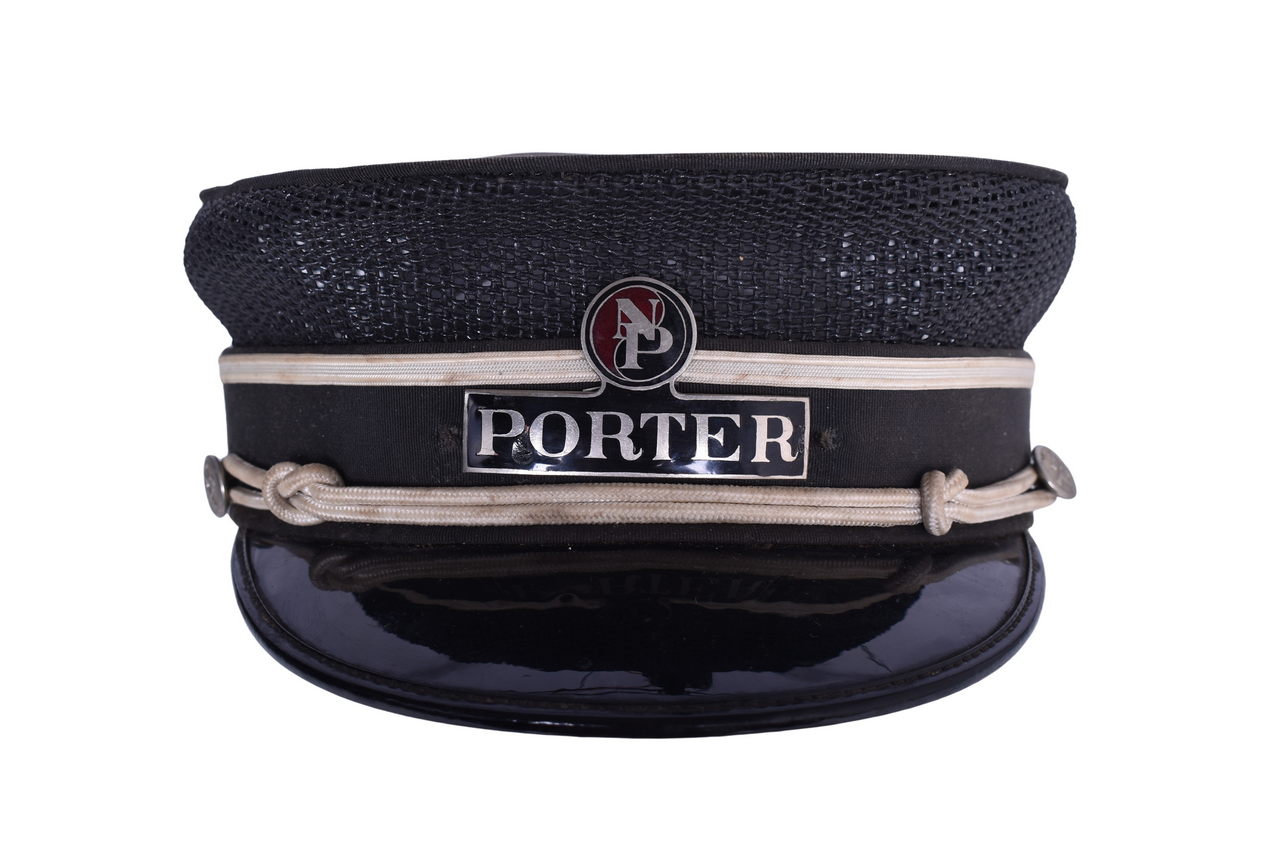 1437 - Northern Pacific Railroad Porter Cap w/ Badge - Carlson & Company thumbnail