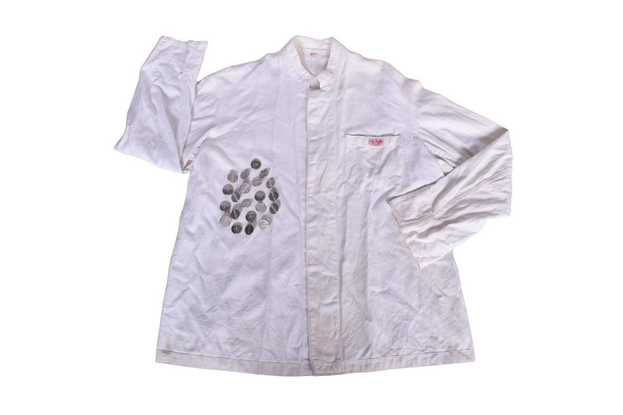 1445 - Pullman Railroad Steward Uniform Jacket and Twenty-One Nickel Buttons thumbnail