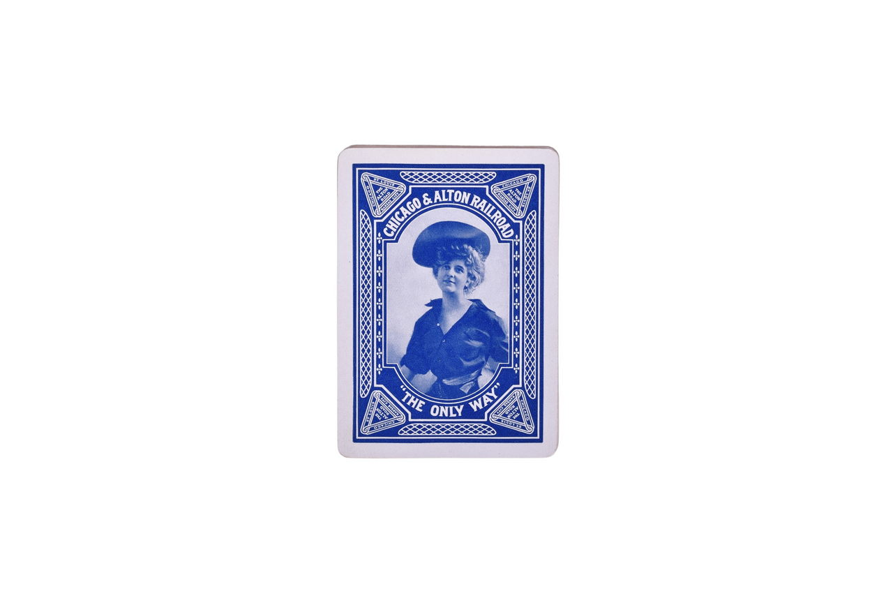 1483 - Rare Chicago & Alton Railroad Cowboy Girl Playing Card Deck thumbnail