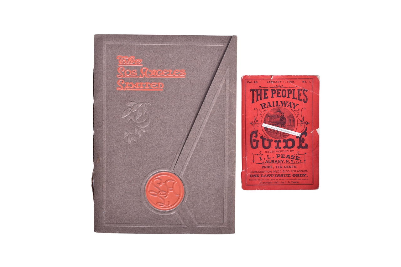 1512 - The People's Railway Guide from 1902 and The Los Angeles Limited Promo Booklet thumbnail