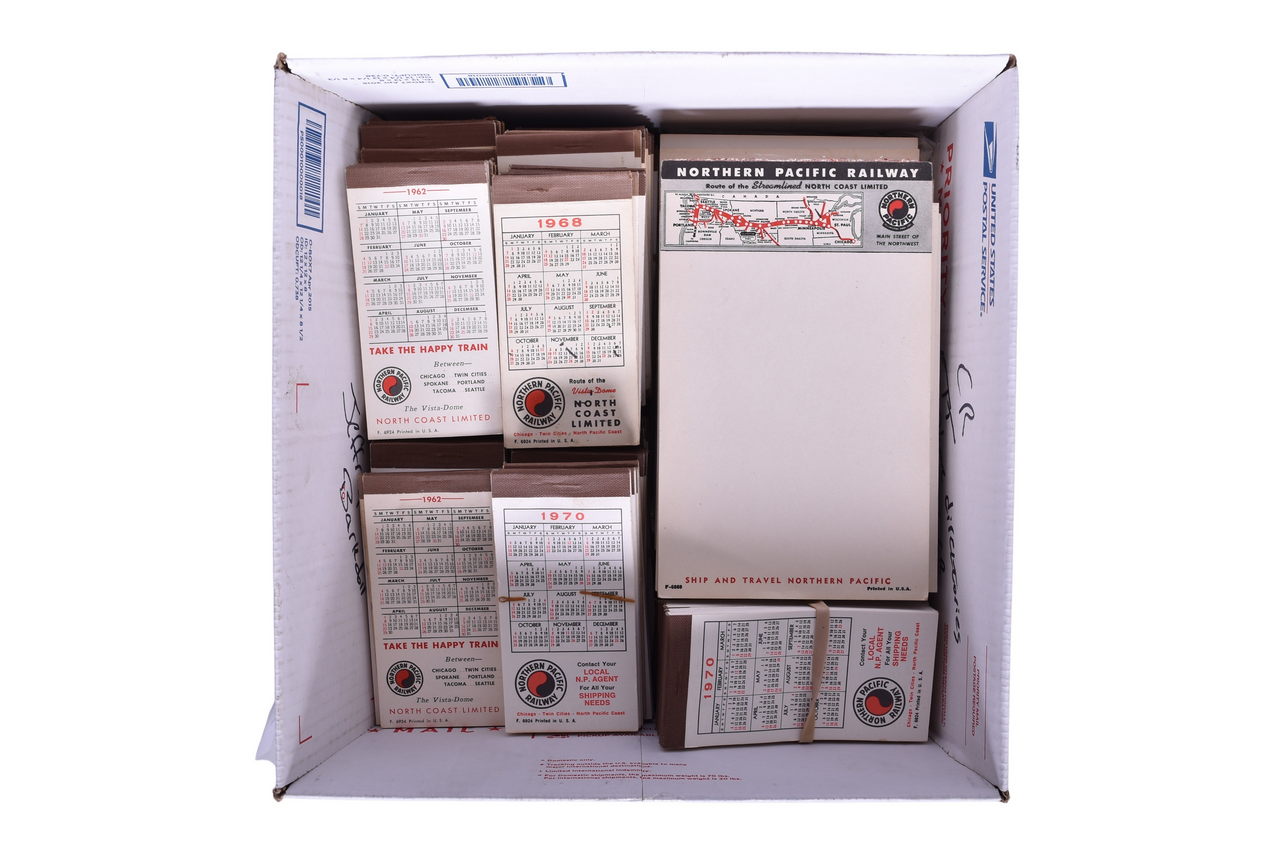 1526 - Large Collection of Railroad Notepads - Northern Pacific, Great Northern, and Union Pacific thumbnail