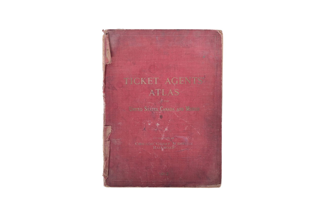 1528 - 1912 Ticket Agents' Atlas of the Chicago Great Western Railroad thumbnail