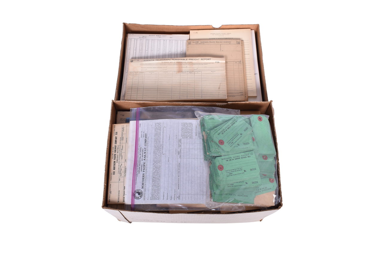 1532 - 1000+ Pages and Pieces of Unused Northern Pacific Railway Railroad Stationary thumbnail