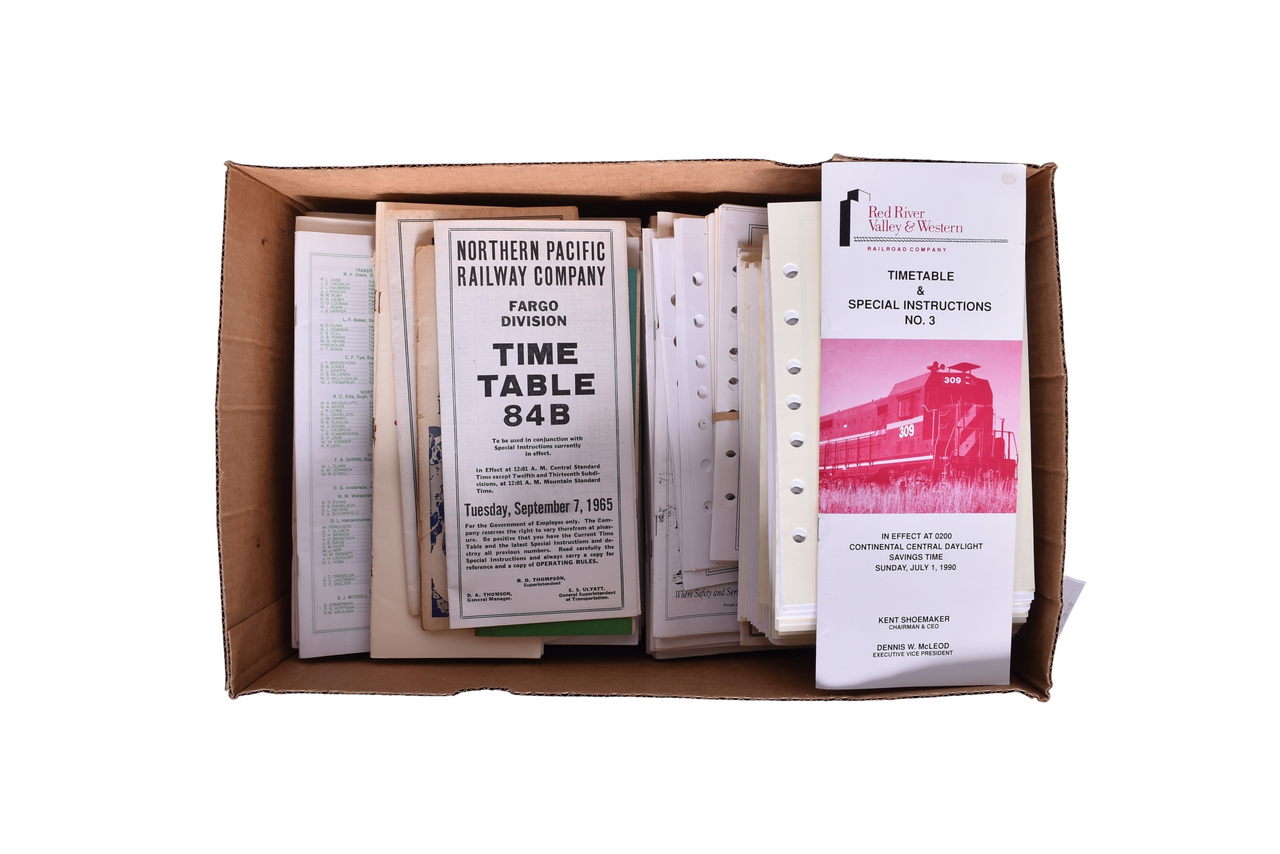 1534 - 100+ Public Timetables - Burlington Northern, Santa Fe, Northern Pacific, Red River Valley thumbnail