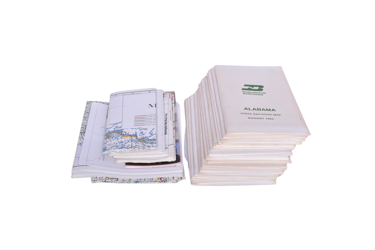 1540 - 28 Burlington Northern Railroad Maps thumbnail