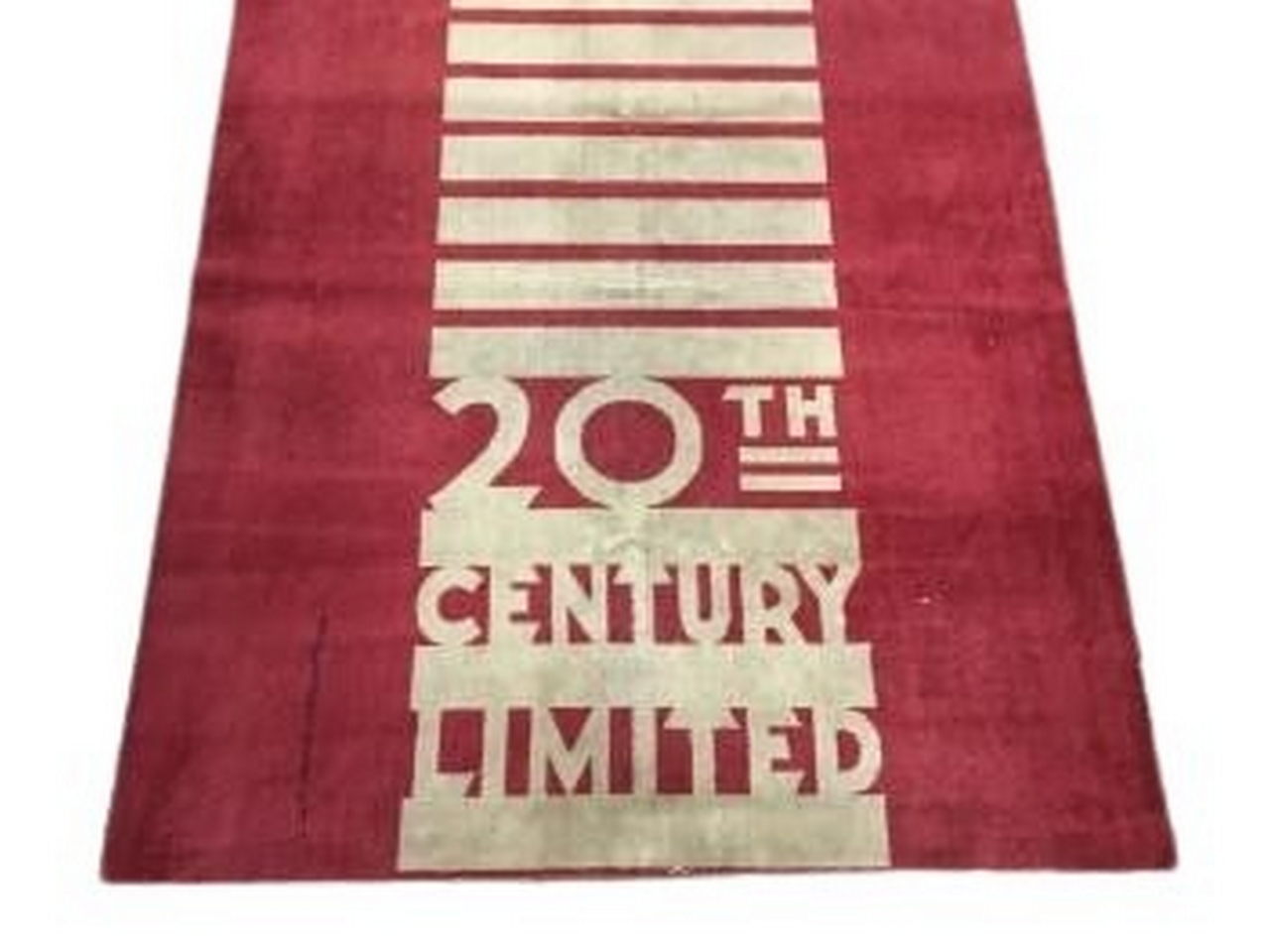 1560A - Original Section of New York Central 20th Century Limited Red Carpet thumbnail