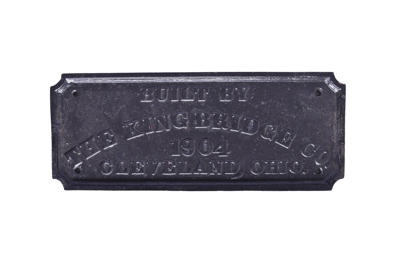 1662 - Reproduction Cast Iron King’s Bridge Co. Builder’s Plate 1904 thumbnail